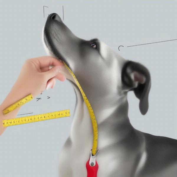 Measuring Dog for Collar