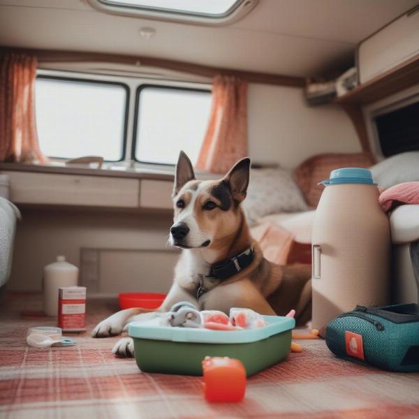 Dog Comfort during Caravan Holiday in Lytham St Annes