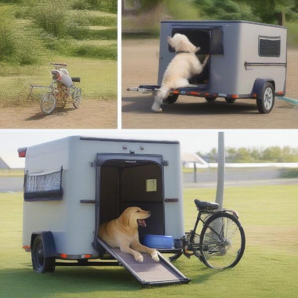 Making your dog comfortable with the bicycle dog trailer