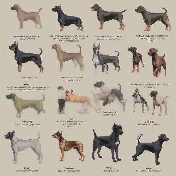 Different Dog Ear Cropping Styles