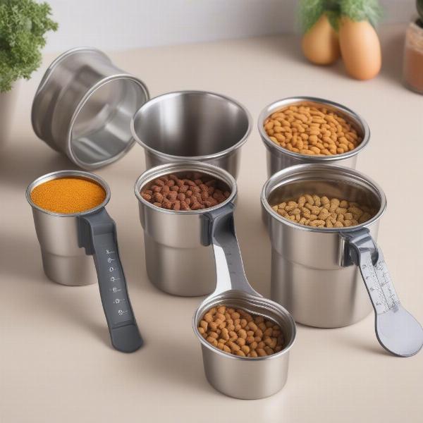 Types of Dog Food Cups: Standard, Collapsible, and with Built-in Scales