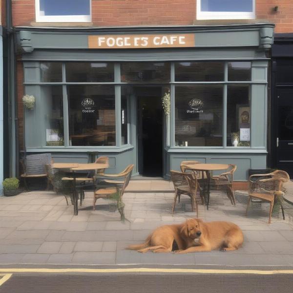 Dog-friendly cafe exterior in Filey