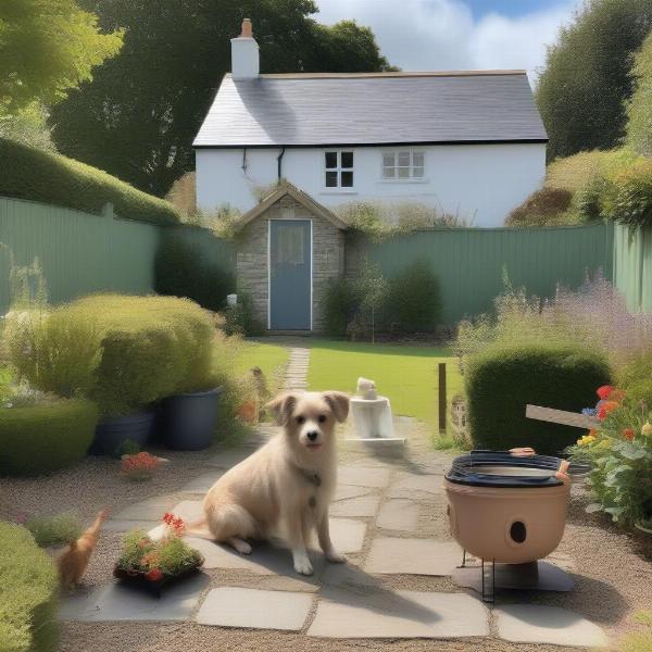 Dog-friendly cottage with a secure garden in Bude, perfect for playful pups.