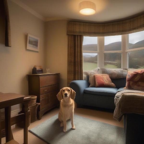 Dog-friendly hotel room in Betws-y-Coed