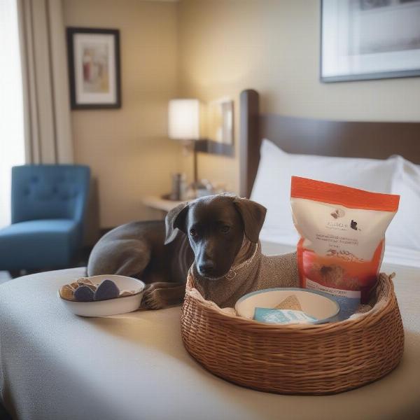 Dog-friendly hotel room in Jersey