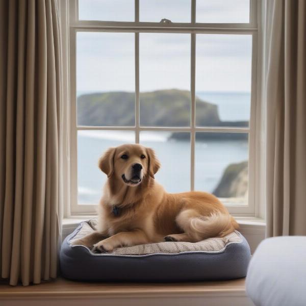 Dog-friendly hotel room in Tenby, Wales