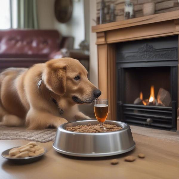 Dog-friendly pub amenities like water bowls and treats