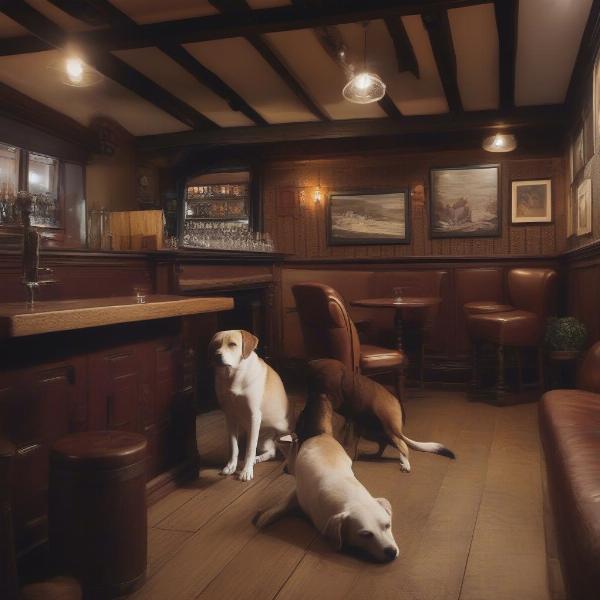 Dog-friendly pub interior in Bridgnorth