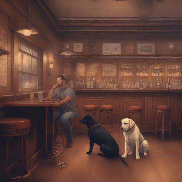 Dog-friendly pub interior in Scarborough