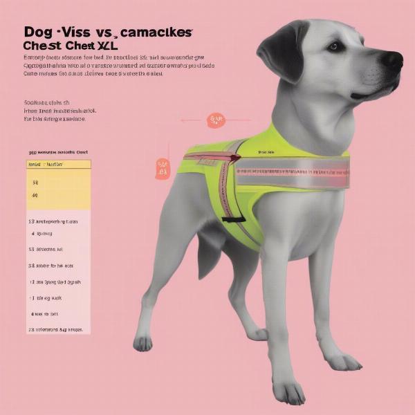 Dog hi-vis jacket size chart