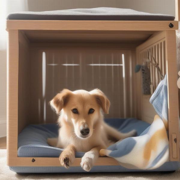 Comfort items for dogs in kennels