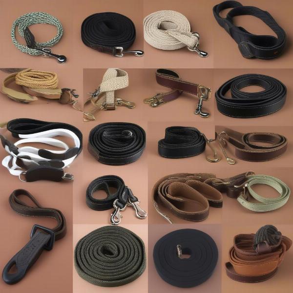 Different Dog Leash Materials and Styles