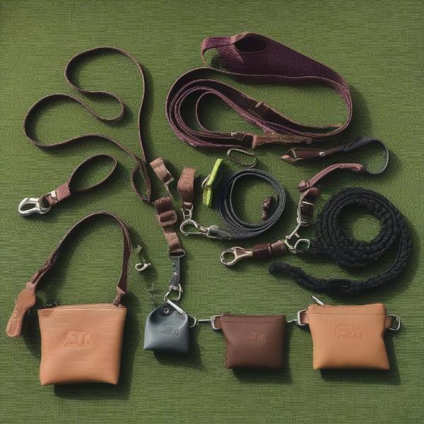 Different Types of Dog Leashes with Poop Bag Holders