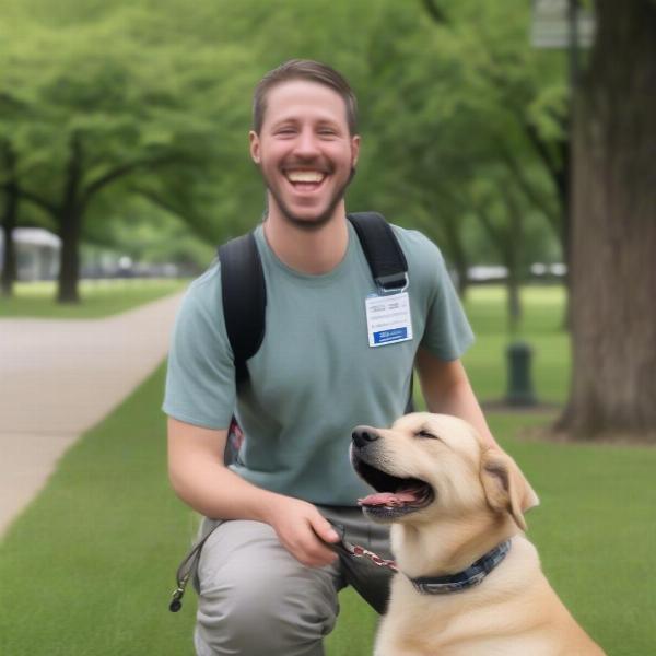 Reunited Dog and Owner in Licking County