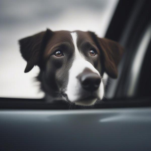 Dog Looking Out Car Window