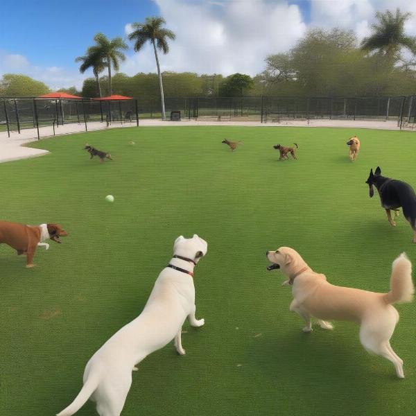 Enjoying the Dog Park in Boca Raton