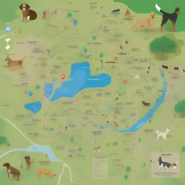 Map of Dog Parks in Victoria