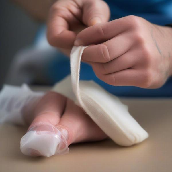 Bandaging a Dog's Ripped Paw Pad