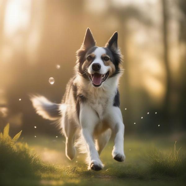 Dog Playing After Vaccination