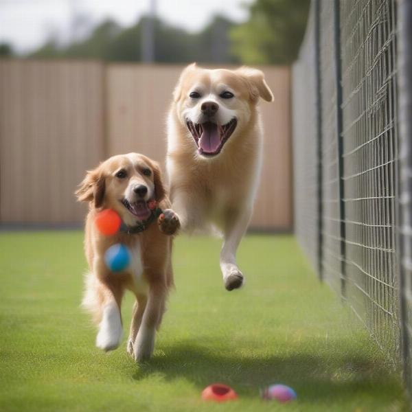 Dog Playing at Cedar Park Dog Boarding