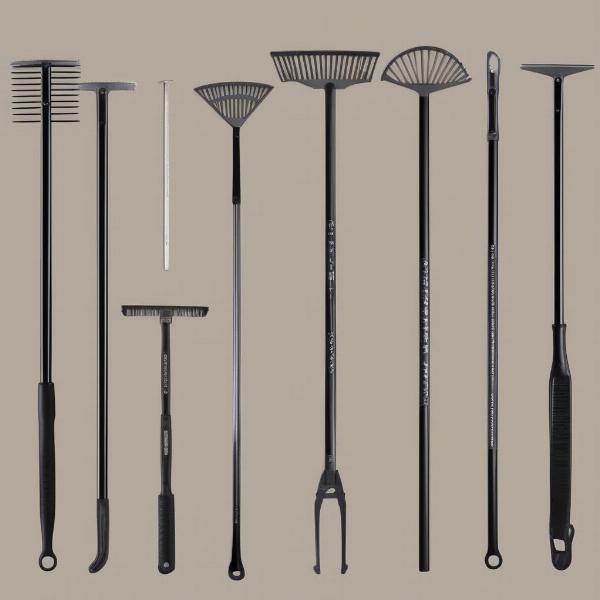 Different types of dog rakes