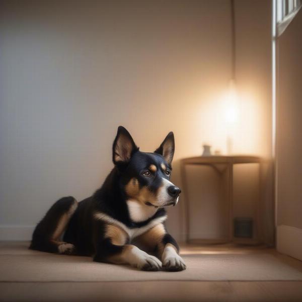 Dog Relaxing in a Calm Environment