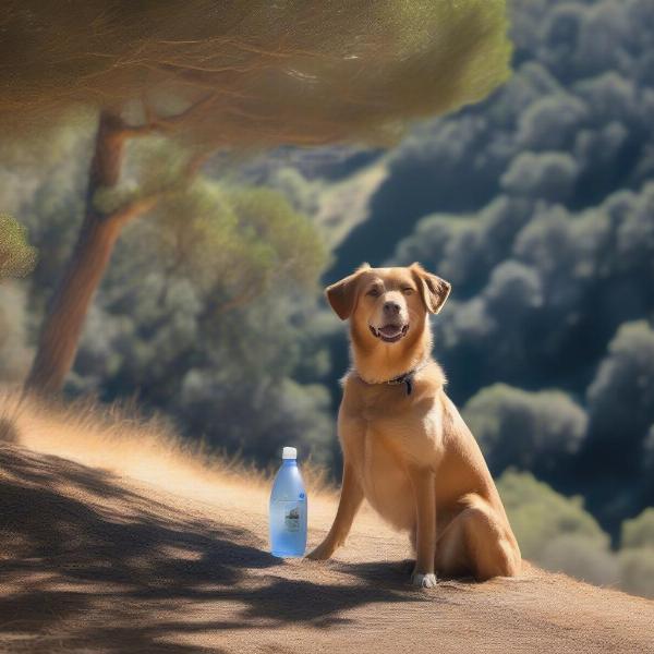 Dog Resting After Marin Hike