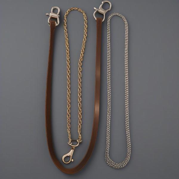 Comparing Leather and Chain Dog Show Leashes