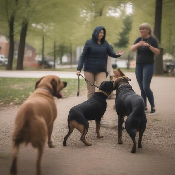 Dog socialization in Brampton