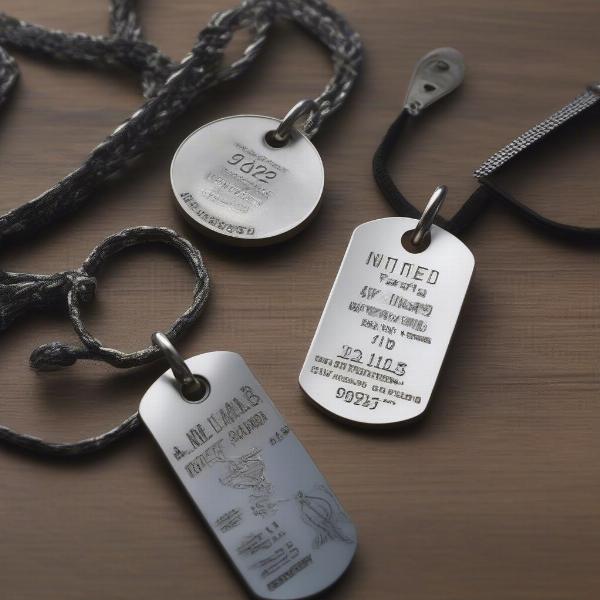 Dog tag engraving options: Name, Phone number, City, State