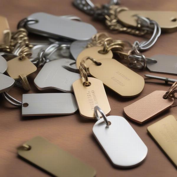 Dog Tag Materials: Stainless Steel, Aluminum, Brass