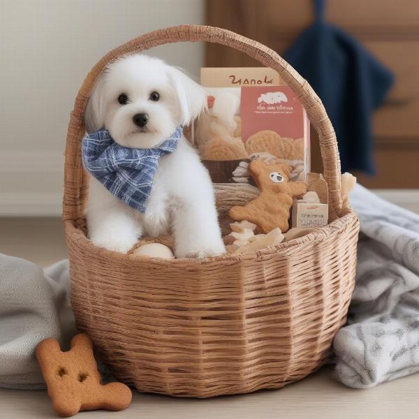 Dog-Themed Gift Basket