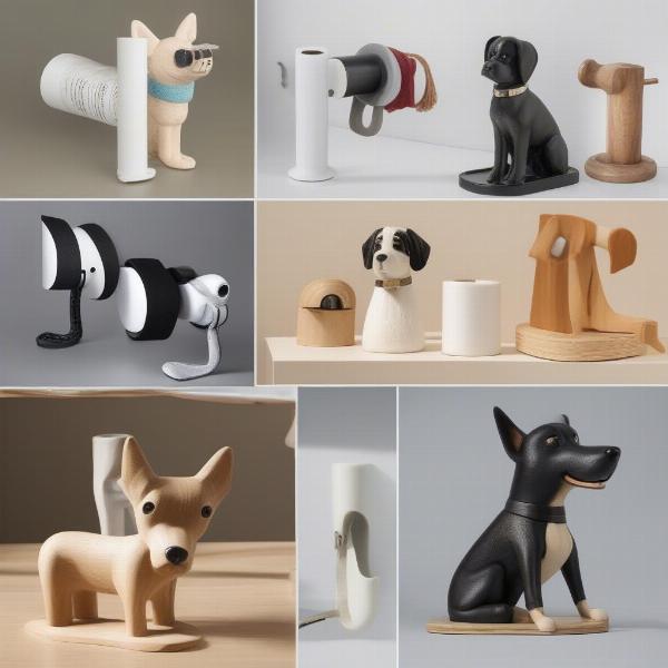 Different Dog Toilet Roll Holder Designs