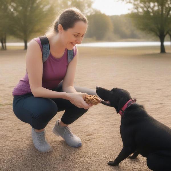 Using a Treat Pouch during Dog Training