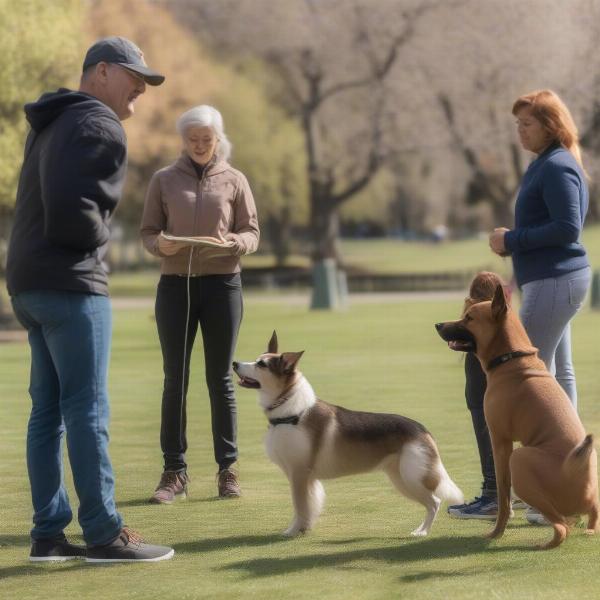 Dog training group class in Yakima