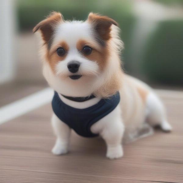 Dog Wearing Diapers During Heat