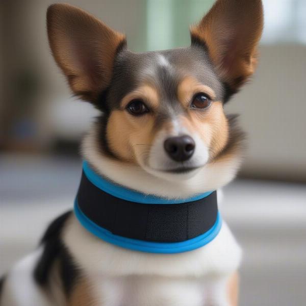 Dog Wearing Soft Neck Brace