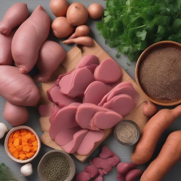 Duck and Sweet Potato Dog Food Ingredients