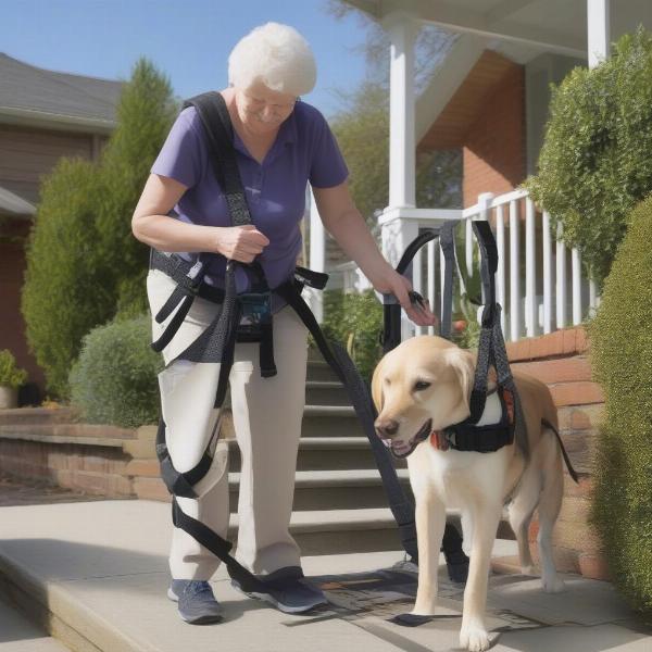 Using assistive devices for lifting dogs