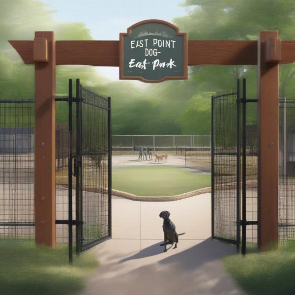 East Point Dog Park Entrance