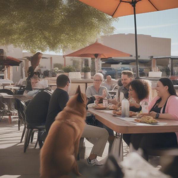 Dining with dogs in El Paso