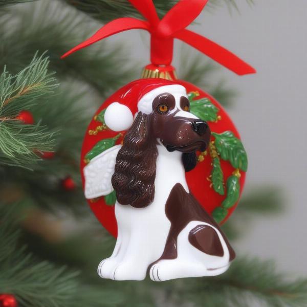 English Springer Spaniel Christmas Ornament