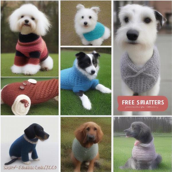 Various free dog sweater crochet pattern options