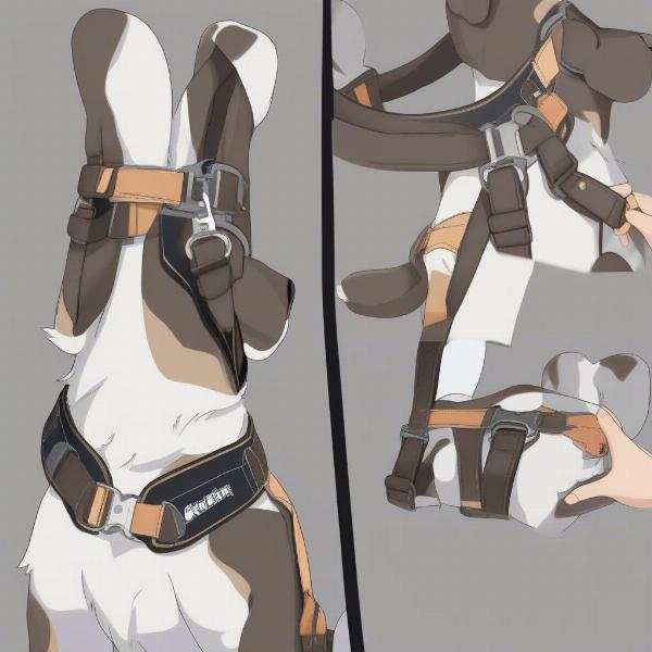 Functional Anime Dog Harness