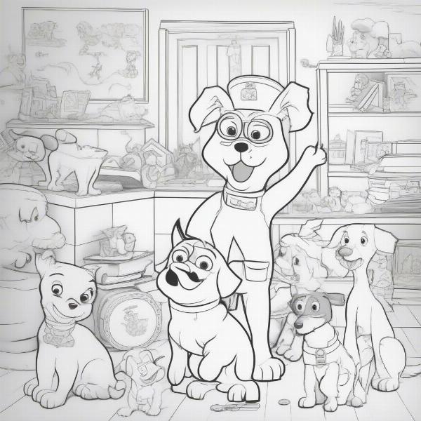 Go Dog Go Printable Coloring Pages