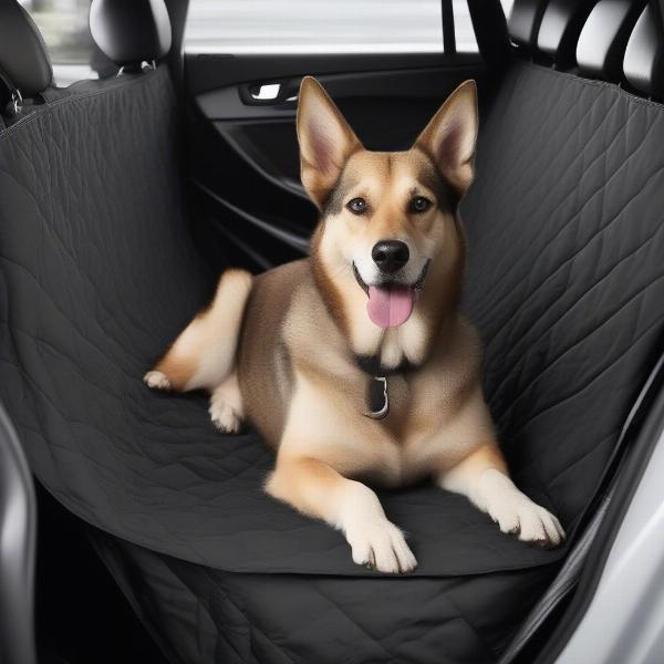 Hammock-style dog car seat cover