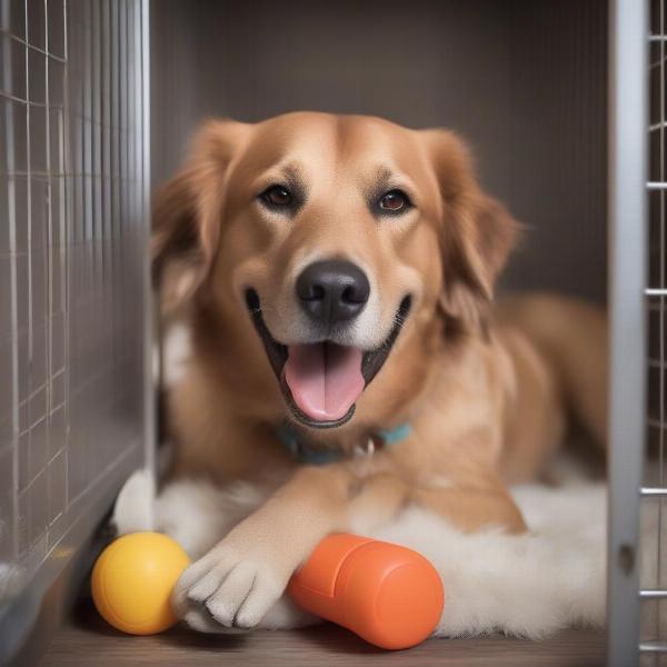 Happy Dog at Boarding in Irving, TX