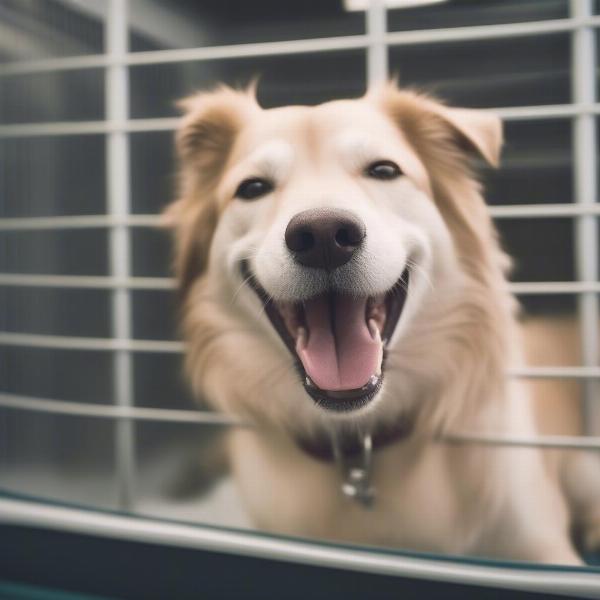 Happy Dog at Medicine Hat Kennel