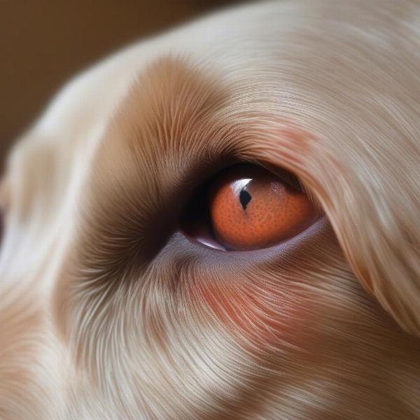 Harvest mites on a dog's ears