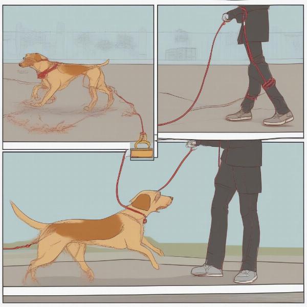 Potential dangers of using retractable dog leashes irresponsibly